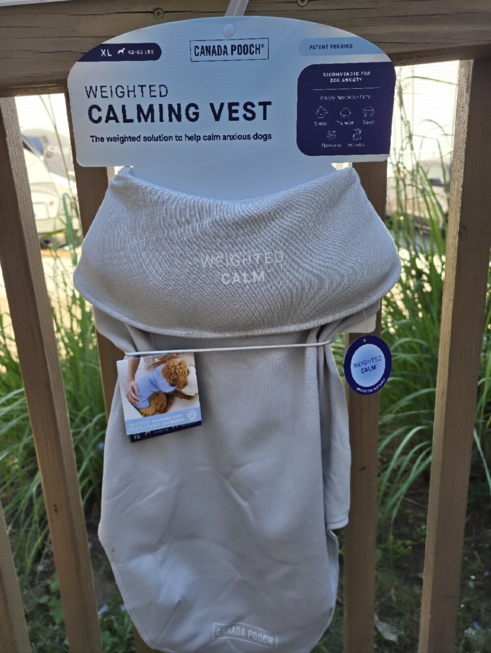 Canada Pooch Weighted Calming Vest for Dogs – XL – New With Tags – Anxiety Relie